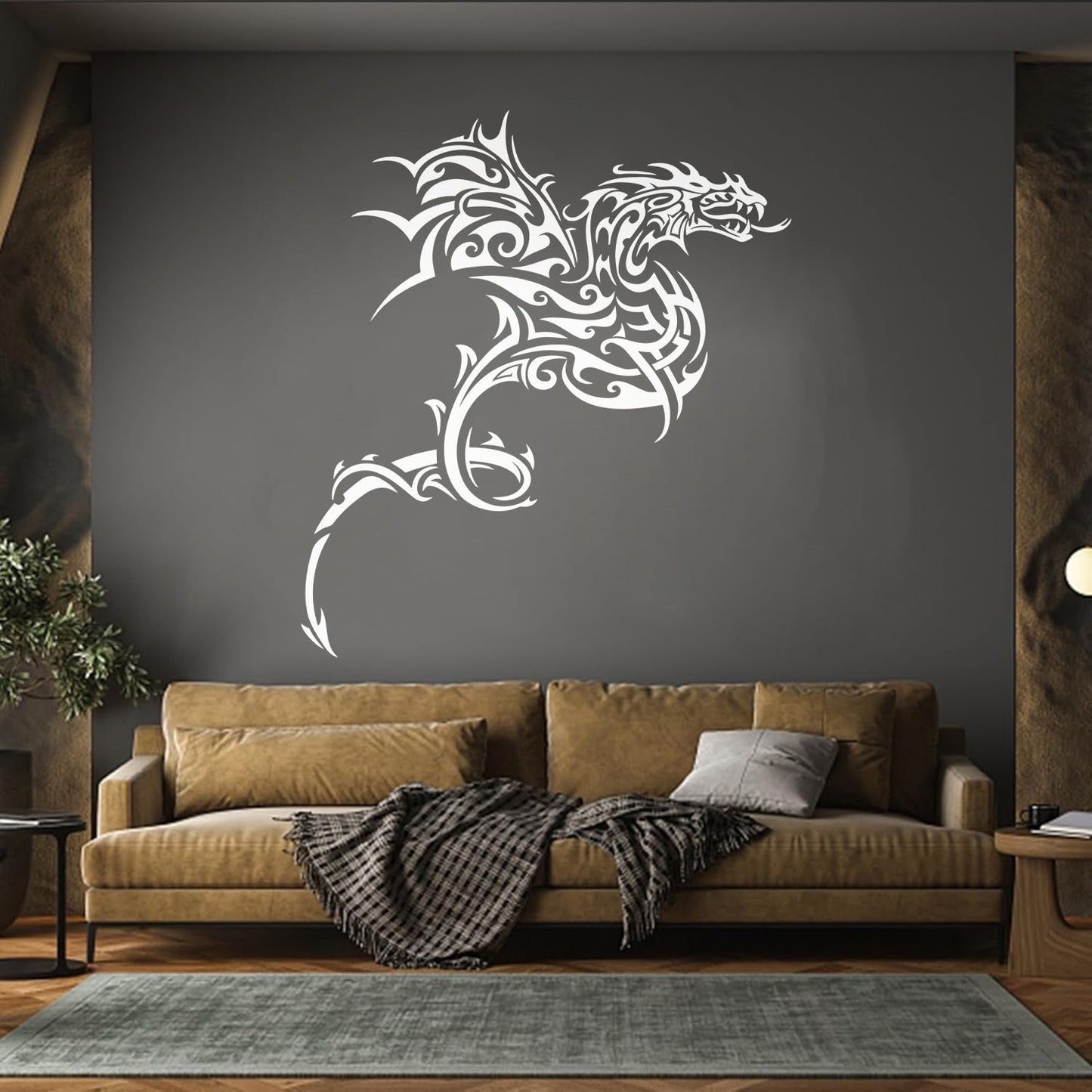Fine Carving Decals Celtic Dragon Fantasy Myth Animal Fairy Tale Easy Installation
