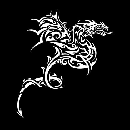 Fine Carving Decals Celtic Dragon Fantasy Myth Animal Fairy Tale Easy Installation