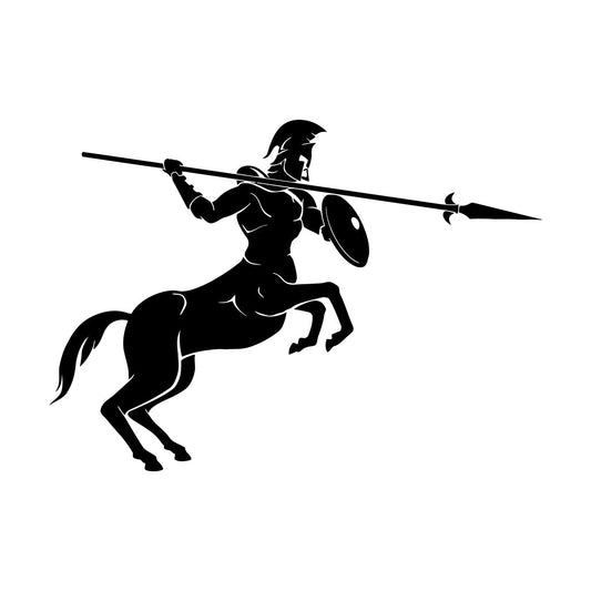 Wall Decals Paster Paper Centaur Spear Mythical Creature Fantasy Boy Room Can Modify And Add Information