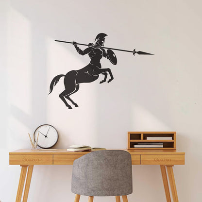 Wall Decals Paster Paper Centaur Spear Mythical Creature Fantasy Boy Room Can Modify And Add Information