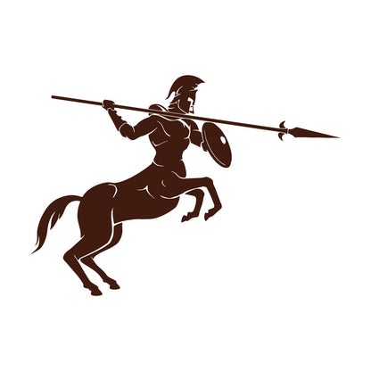 Wall Decals Paster Paper Centaur Spear Mythical Creature Fantasy Boy Room Can Modify And Add Information