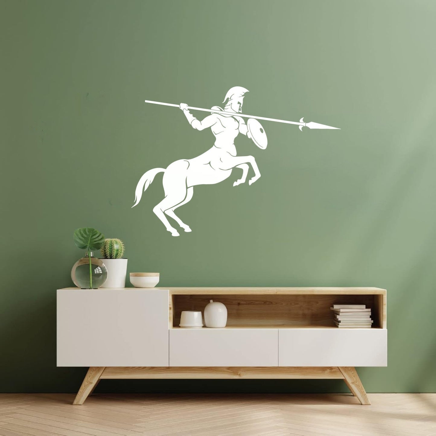Wall Decals Paster Paper Centaur Spear Mythical Creature Fantasy Boy Room Can Modify And Add Information
