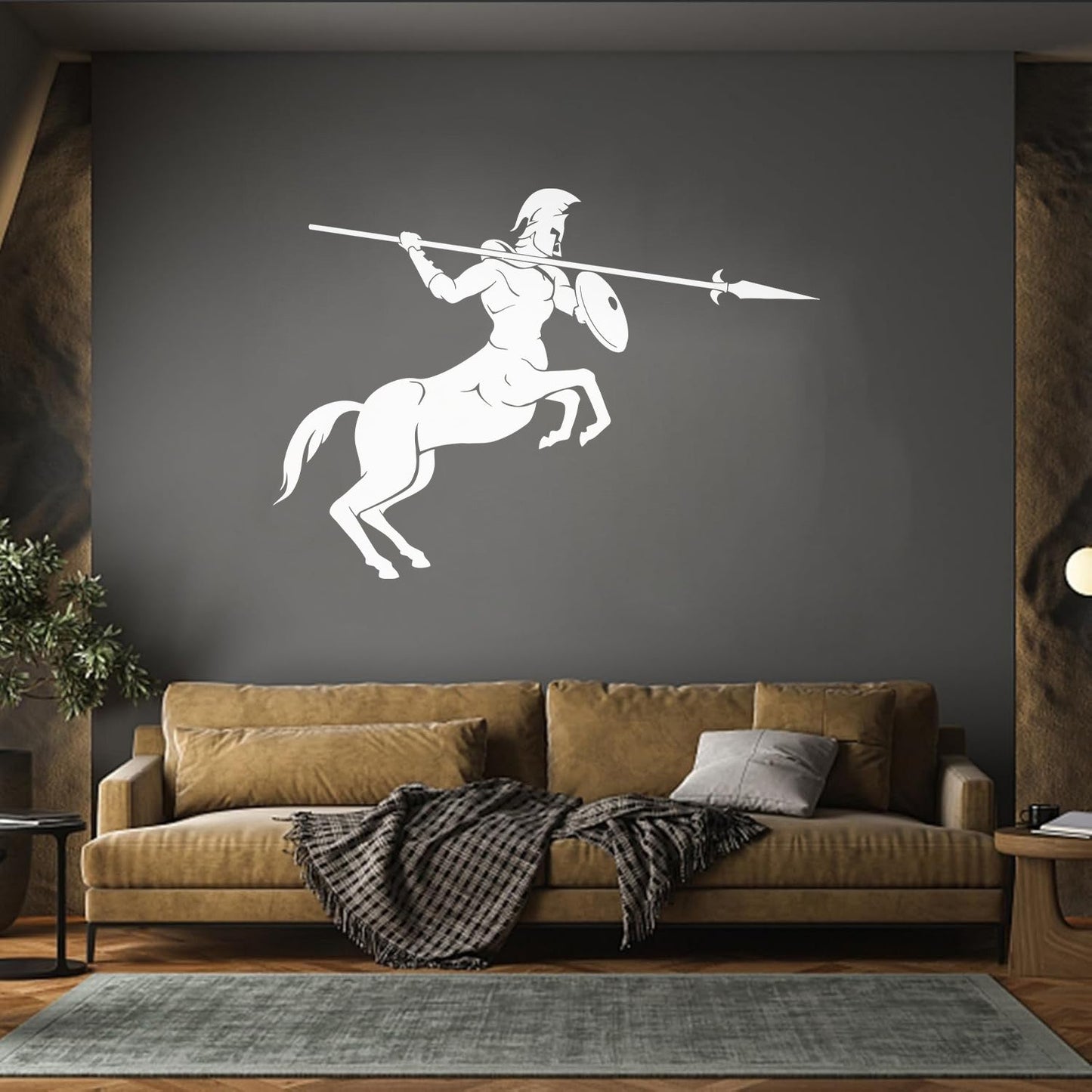 Wall Decals Paster Paper Centaur Spear Mythical Creature Fantasy Boy Room Can Modify And Add Information