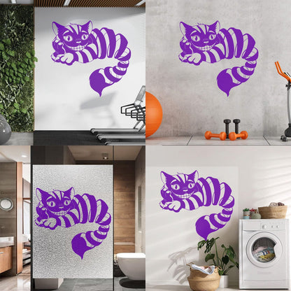 Vinyl Wall Stickers Cheshire Cat Fairy Tale Fantasy Nursery Children'S Playroom Art Decoration