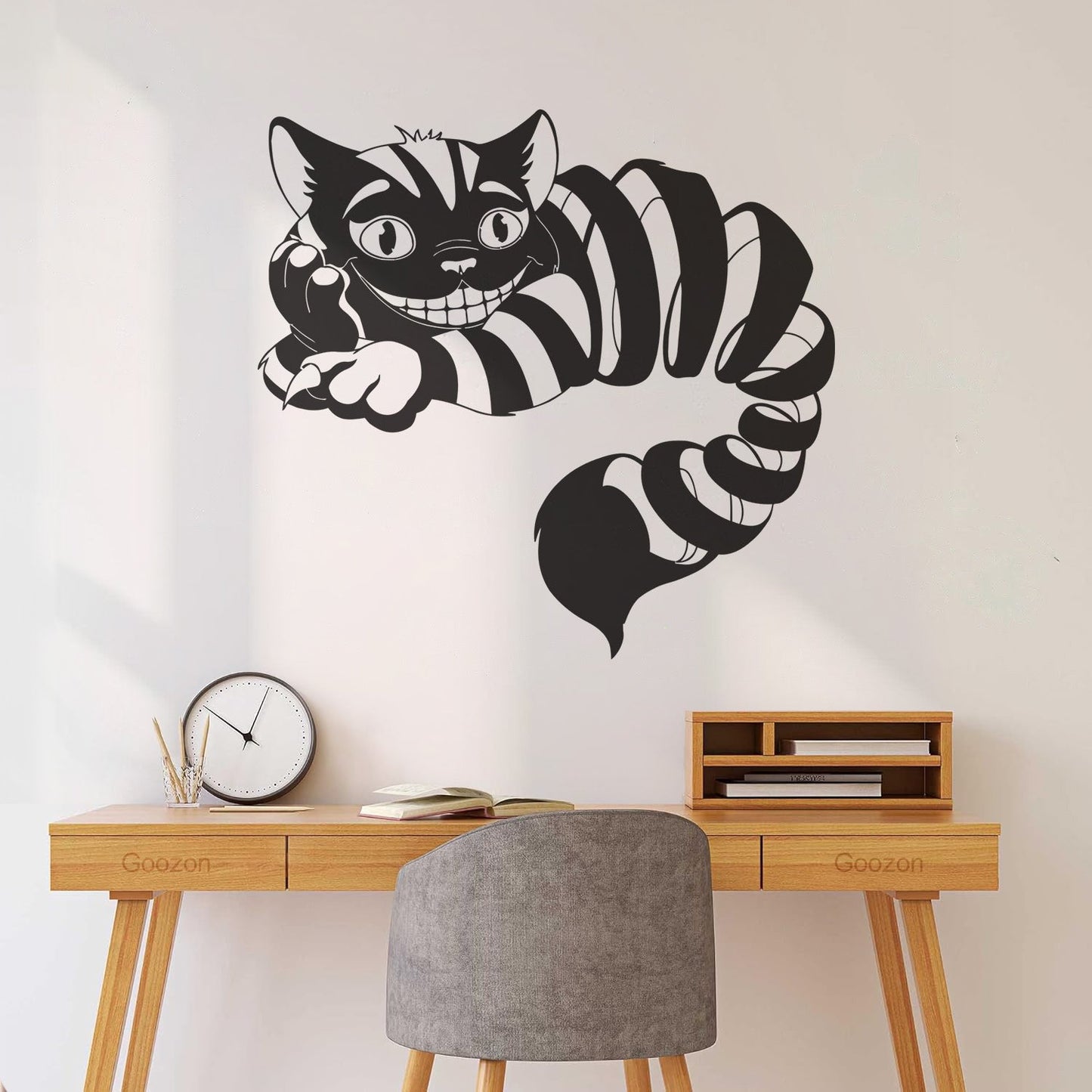 Vinyl Wall Stickers Cheshire Cat Fairy Tale Fantasy Nursery Children'S Playroom Art Decoration