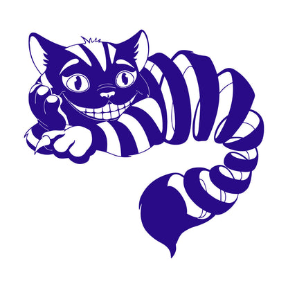 Vinyl Wall Stickers Cheshire Cat Fairy Tale Fantasy Nursery Children'S Playroom Art Decoration