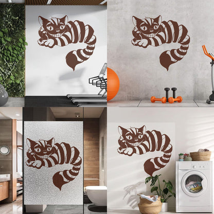 Vinyl Wall Stickers Cheshire Cat Fairy Tale Fantasy Nursery Children'S Playroom Art Decoration