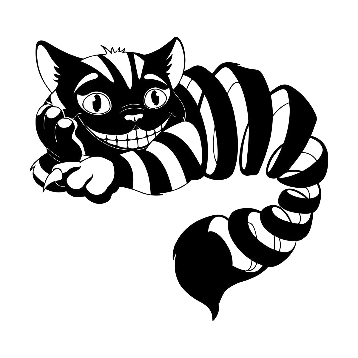 Vinyl Wall Stickers Cheshire Cat Fairy Tale Fantasy Nursery Children'S Playroom Art Decoration