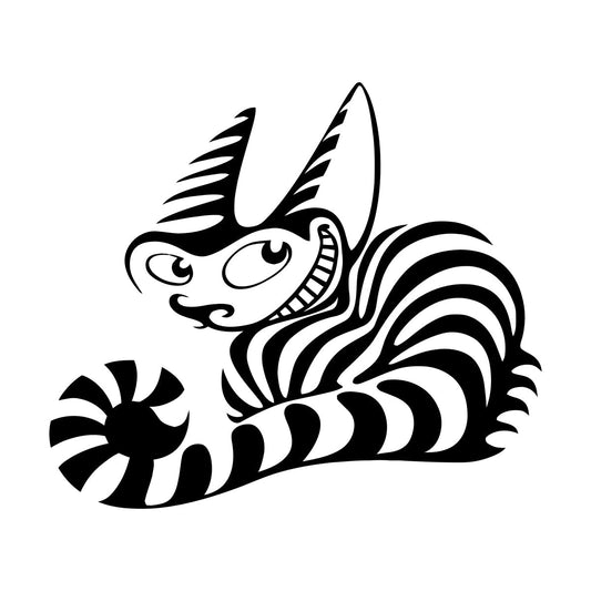 Wall Decals Cheshire Cat Tale Children'S Animal Fantasy Wall Beautification