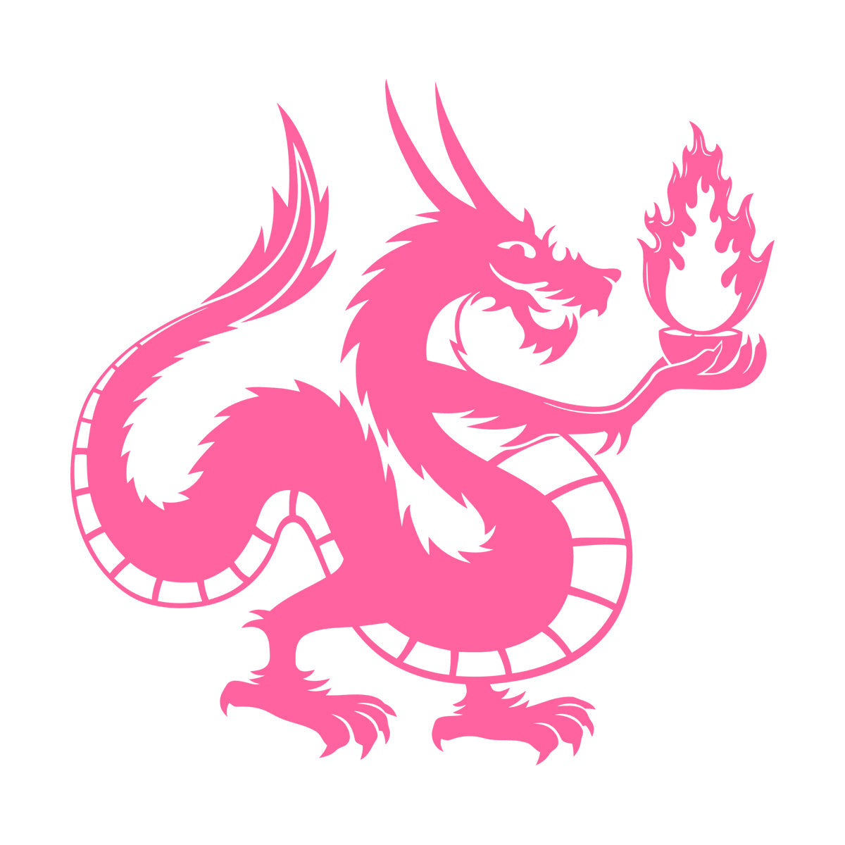 Chinese Dragon Fire Fantasy Myth Kids Wall Vinyl Sticker Decor Tattoo Culture