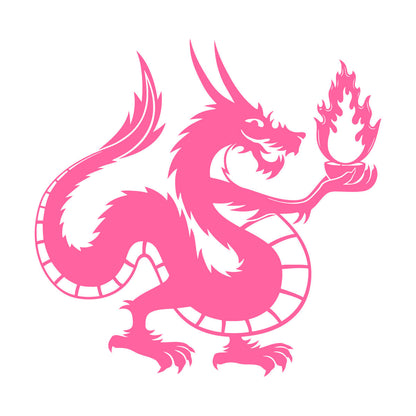 Chinese Dragon Fire Fantasy Myth Kids Wall Vinyl Sticker Decor Tattoo Culture