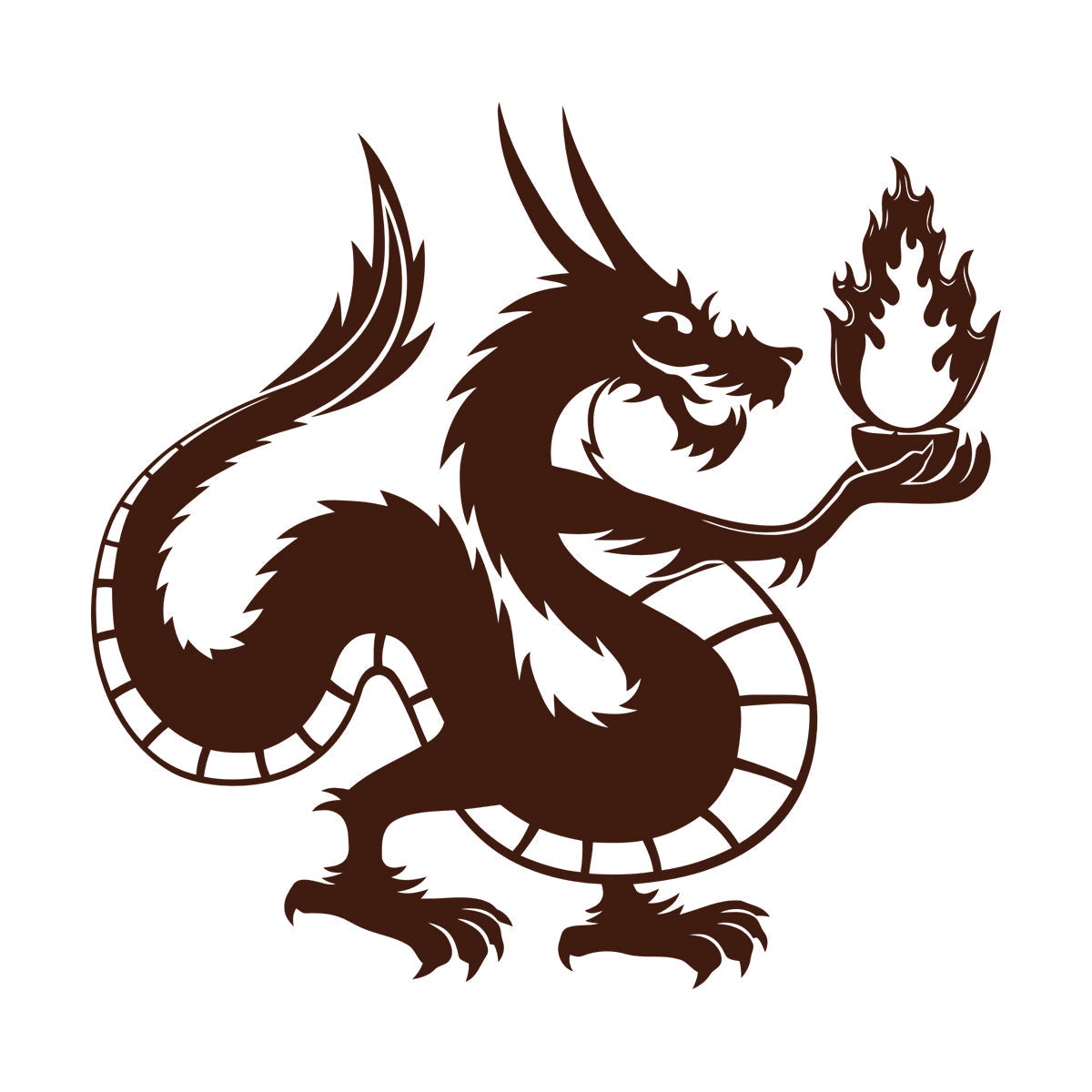 Chinese Dragon Fire Fantasy Myth Kids Wall Vinyl Sticker Decor Tattoo Culture