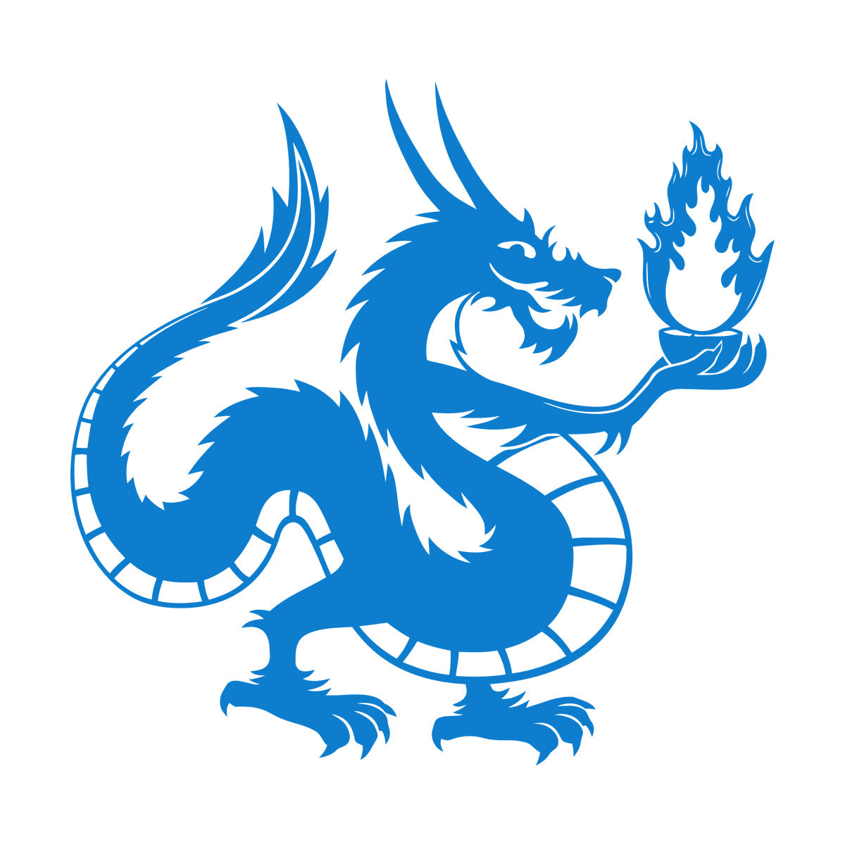 Chinese Dragon Fire Fantasy Myth Kids Wall Vinyl Sticker Decor Tattoo Culture
