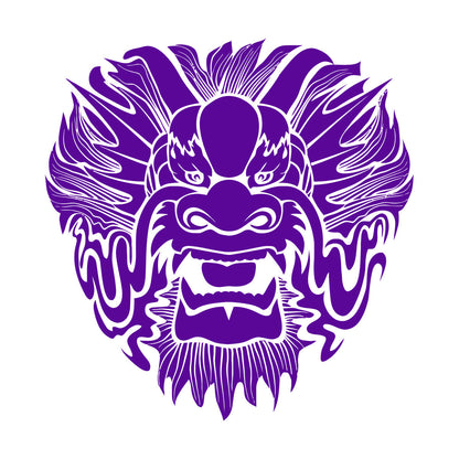 Wall Stickers Dragon Mask Myth Kids Asian Fantasy Self Adhesive