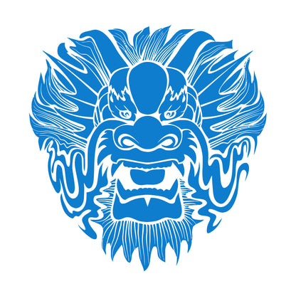 Wall Stickers Dragon Mask Myth Kids Asian Fantasy Self Adhesive