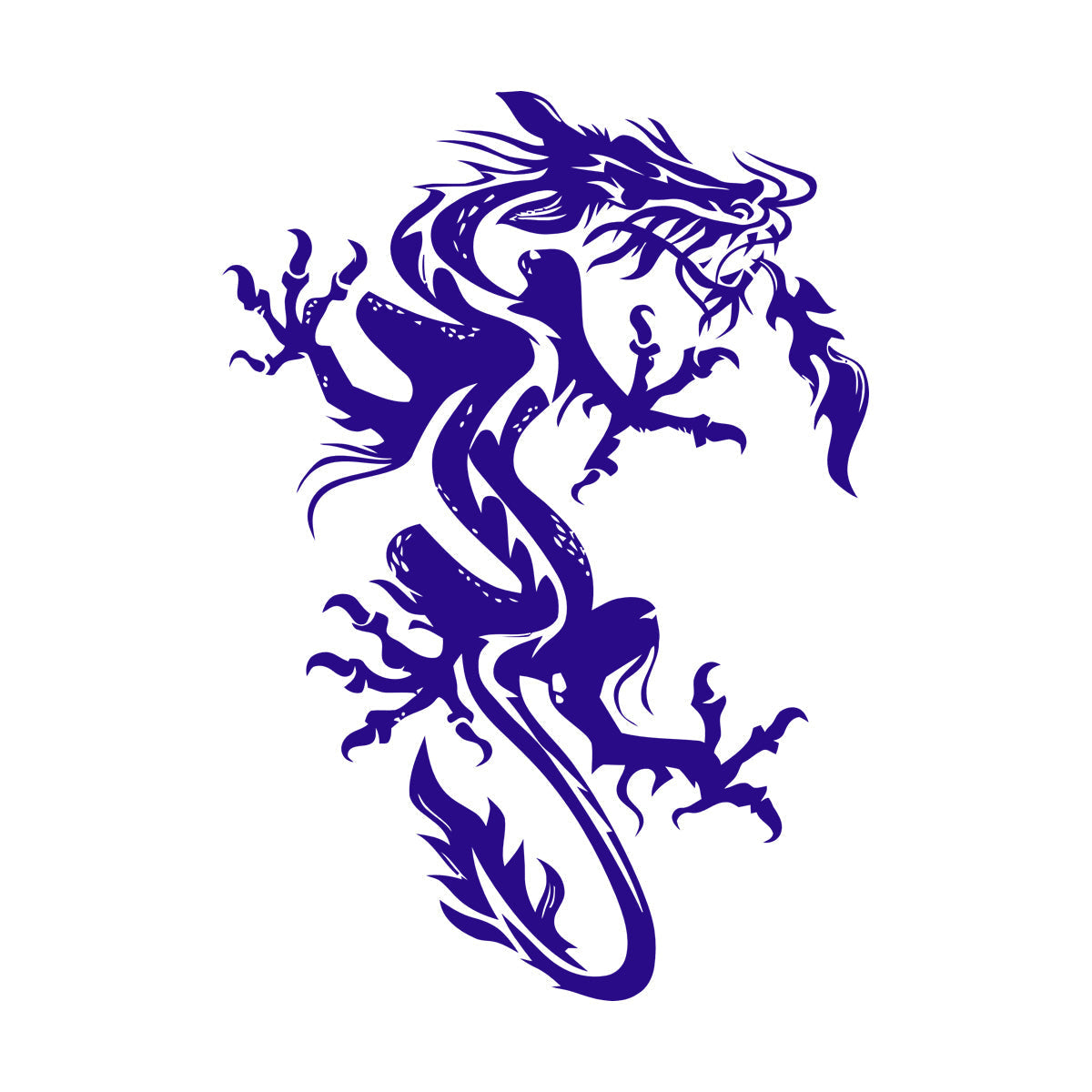 Fine Carving Decals Chinese Dragon Myth Fantasy Kids Do Not Damage The Wall Surface