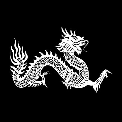 Vinyl Art Sticker Chinese Dragon Symbol Asian Style Fantasy Legend Multi Color Selection