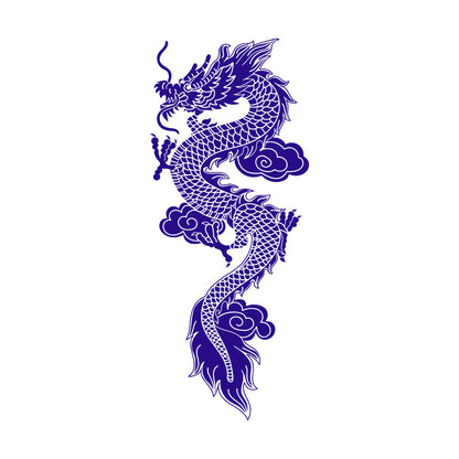 Engraving Stickers Chinese Flying Dragon Fantasy Asian Style Equipped With Transfer Film Kit