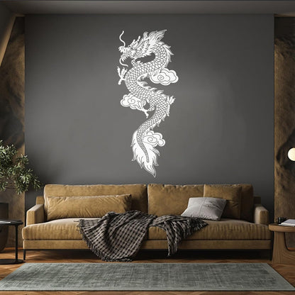 Engraving Stickers Chinese Flying Dragon Fantasy Asian Style Equipped With Transfer Film Kit