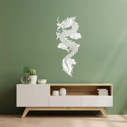 Engraving Stickers Chinese Flying Dragon Fantasy Asian Style Equipped With Transfer Film Kit