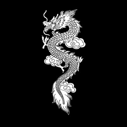 Engraving Stickers Chinese Flying Dragon Fantasy Asian Style Equipped With Transfer Film Kit