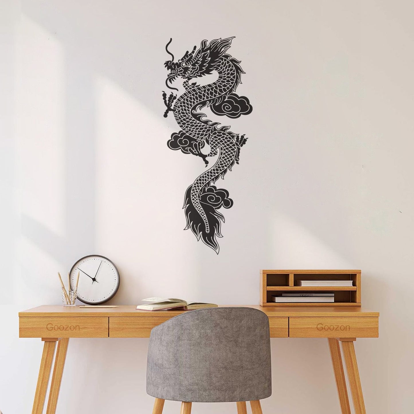 Engraving Stickers Chinese Flying Dragon Fantasy Asian Style Equipped With Transfer Film Kit