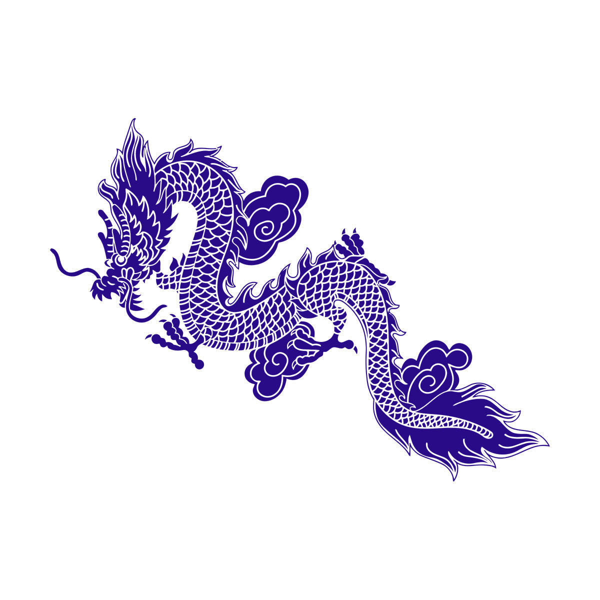 Lettering Decals Sale Chinese Flying Dragon Fantasy Asian Style Easy Installation