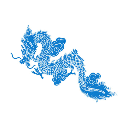 Lettering Decals Sale Chinese Flying Dragon Fantasy Asian Style Easy Installation
