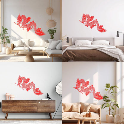 Lettering Decals Sale Chinese Flying Dragon Fantasy Asian Style Easy Installation