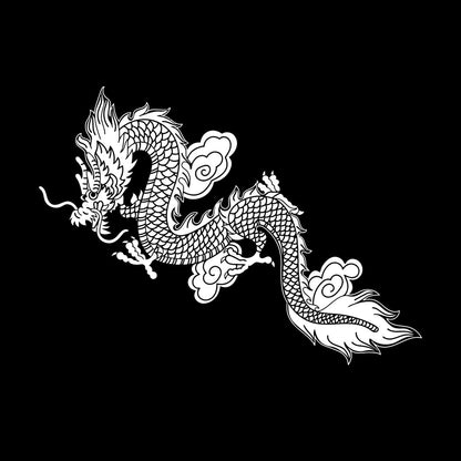 Lettering Decals Sale Chinese Flying Dragon Fantasy Asian Style Easy Installation