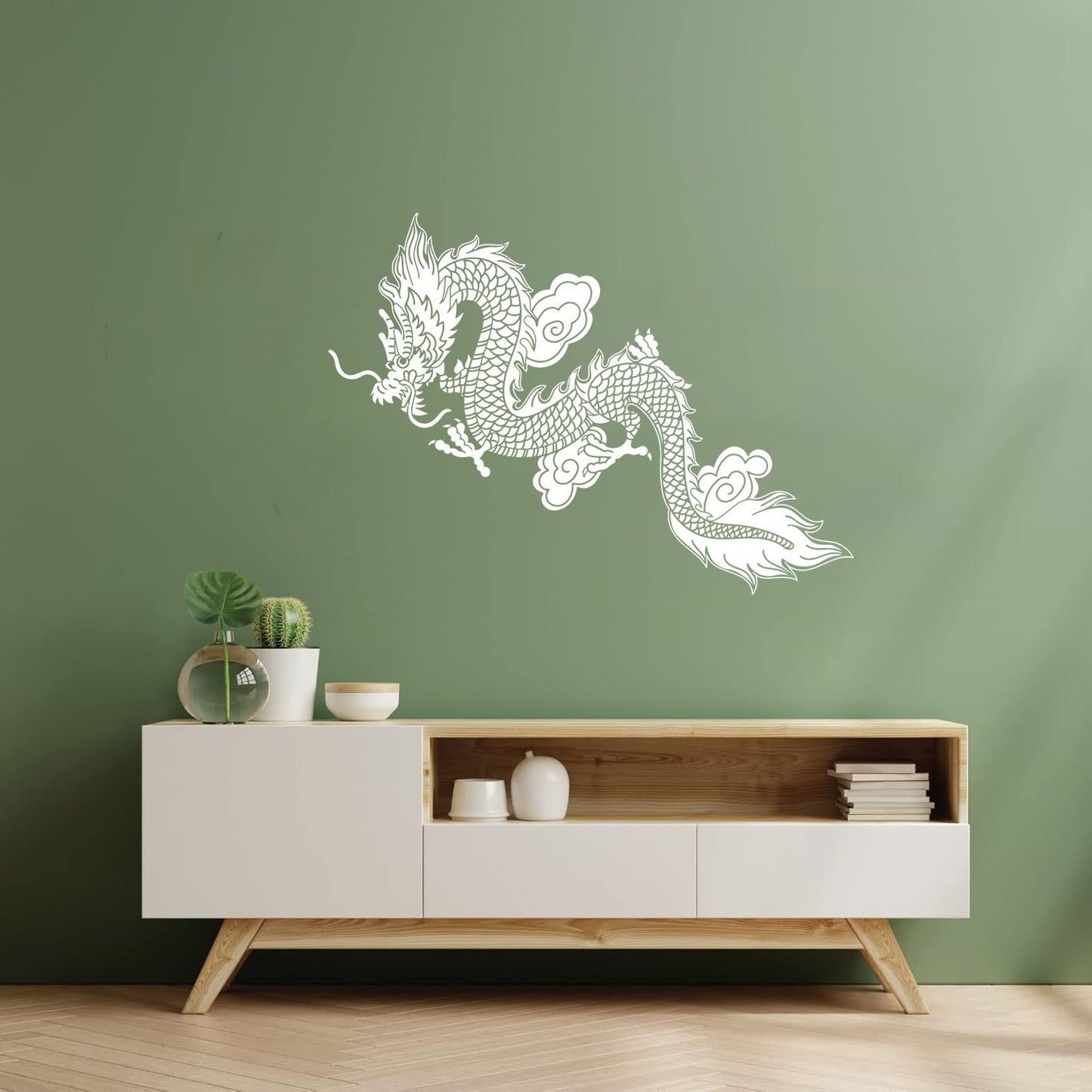 Lettering Decals Sale Chinese Flying Dragon Fantasy Asian Style Easy Installation