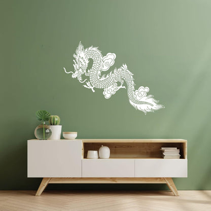 Lettering Decals Sale Chinese Flying Dragon Fantasy Asian Style Easy Installation