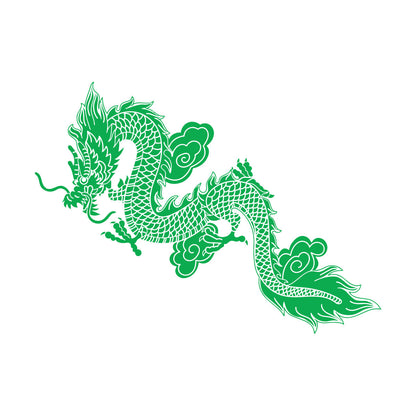Lettering Decals Sale Chinese Flying Dragon Fantasy Asian Style Easy Installation