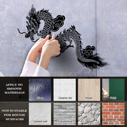 Lettering Decals Sale Chinese Flying Dragon Fantasy Asian Style Easy Installation