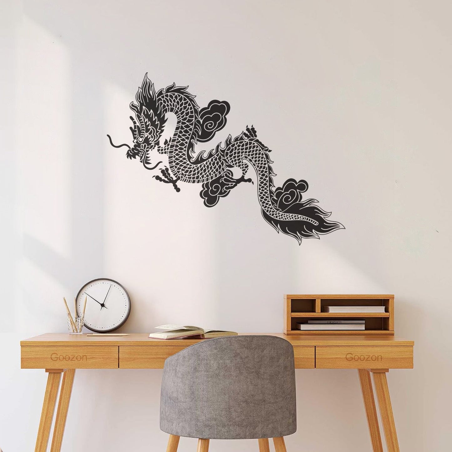 Lettering Decals Sale Chinese Flying Dragon Fantasy Asian Style Easy Installation