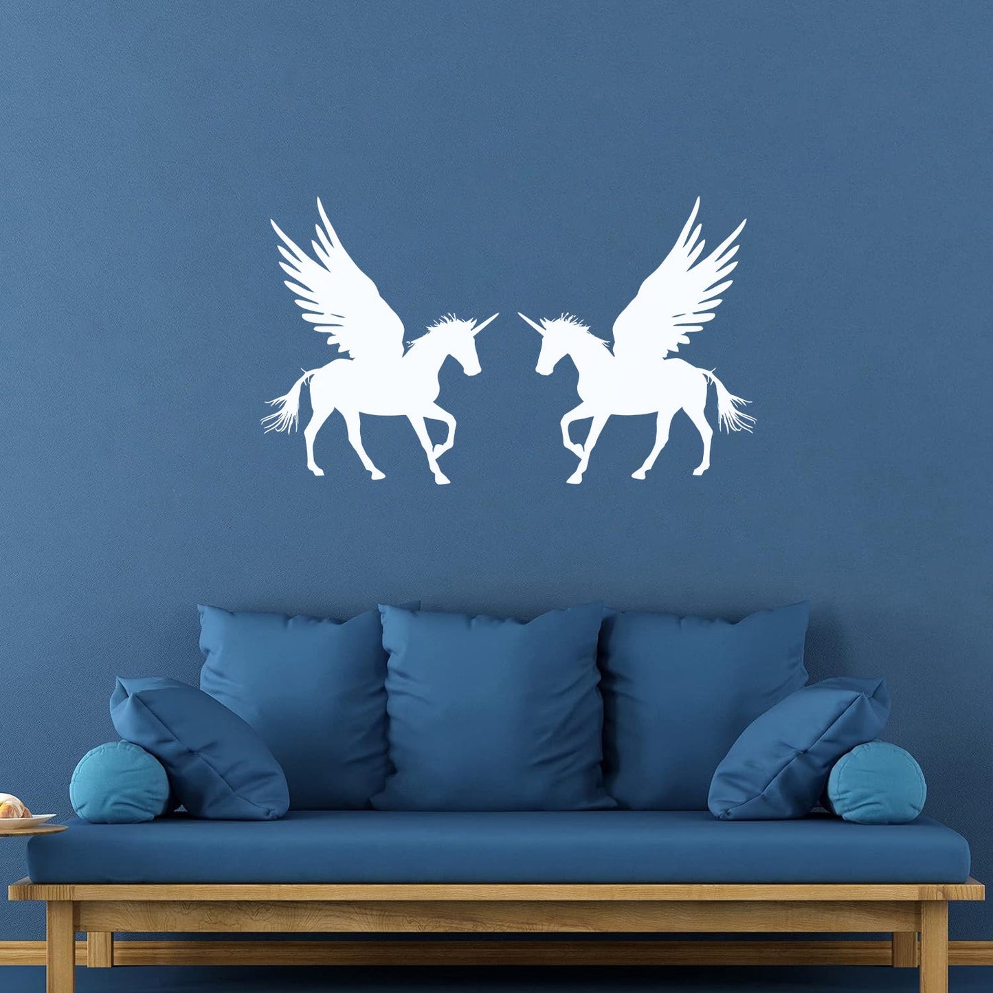 Lettering Stickers Couple Unicorns Pegasus Fantasy Animals Multiple Size Options