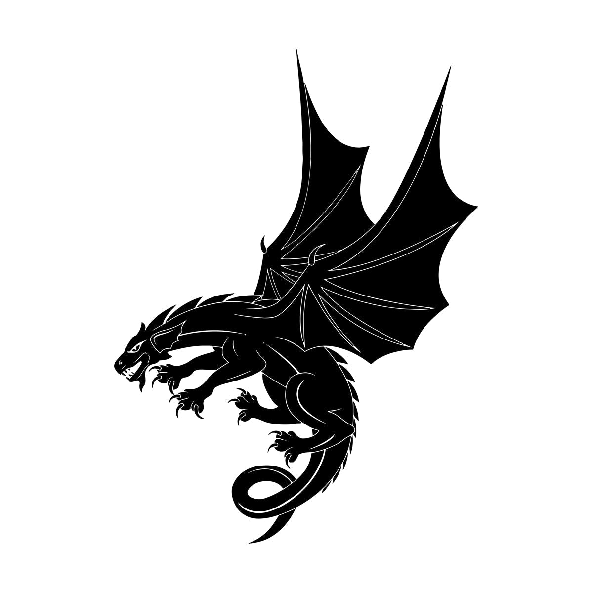 Mural And Wall Vinyl Decal Dragon Fantasy Child Ation Idea Wall Beautification