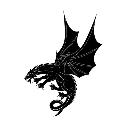 Mural And Wall Vinyl Decal Dragon Fantasy Child Ation Idea Wall Beautification