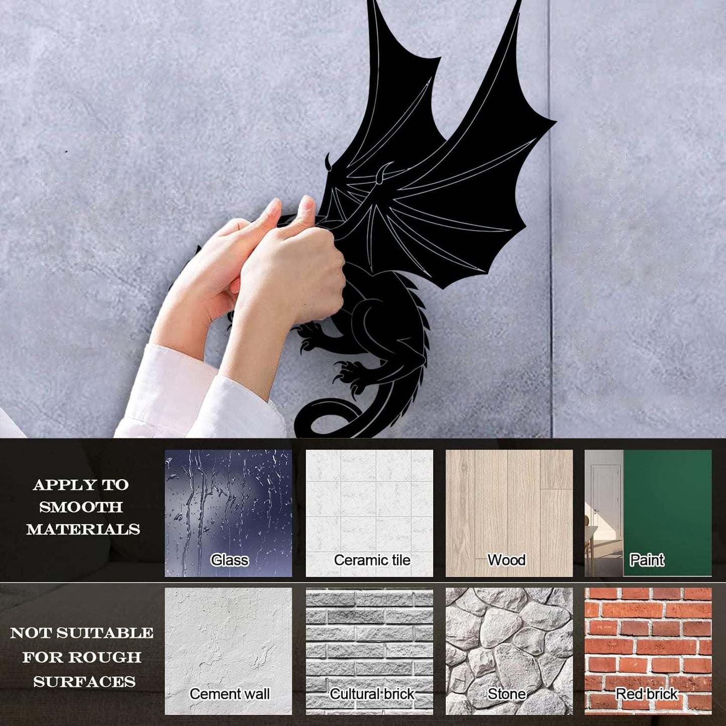 Mural And Wall Vinyl Decal Dragon Fantasy Child Ation Idea Wall Beautification