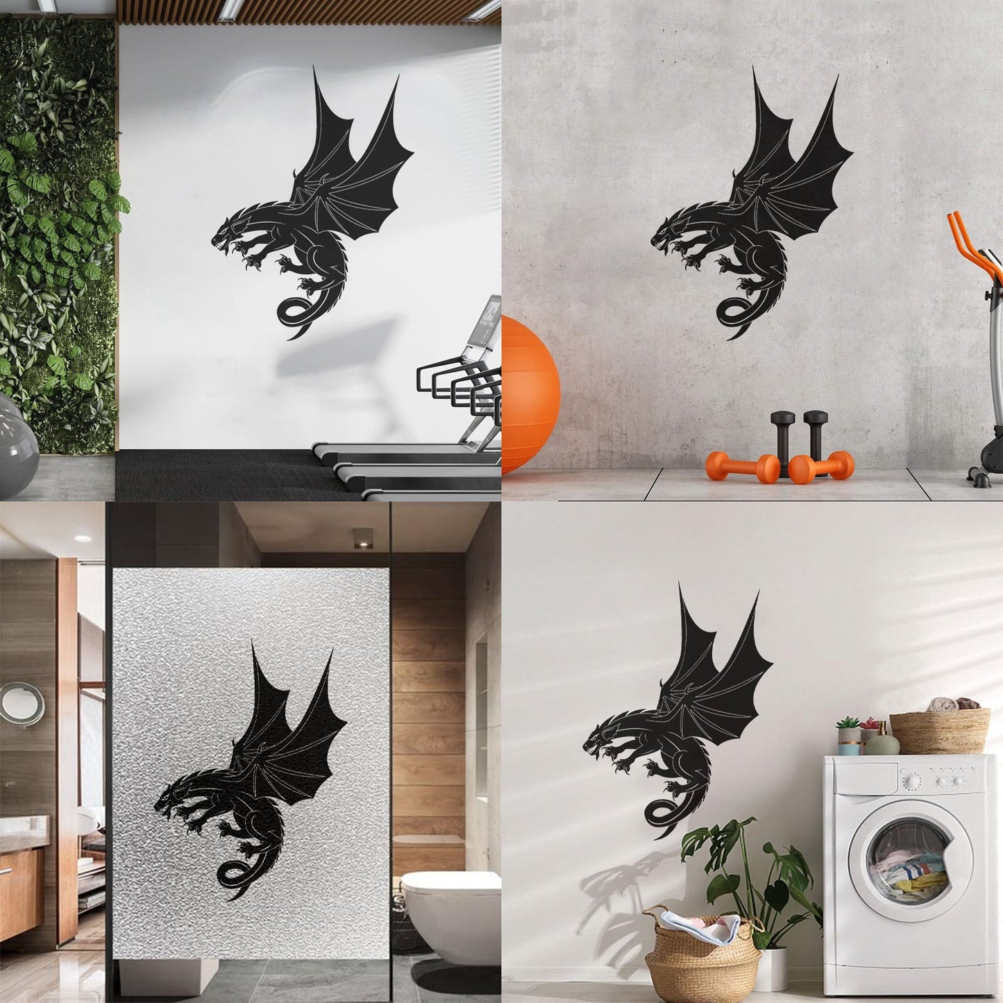 Mural And Wall Vinyl Decal Dragon Fantasy Child Ation Idea Wall Beautification