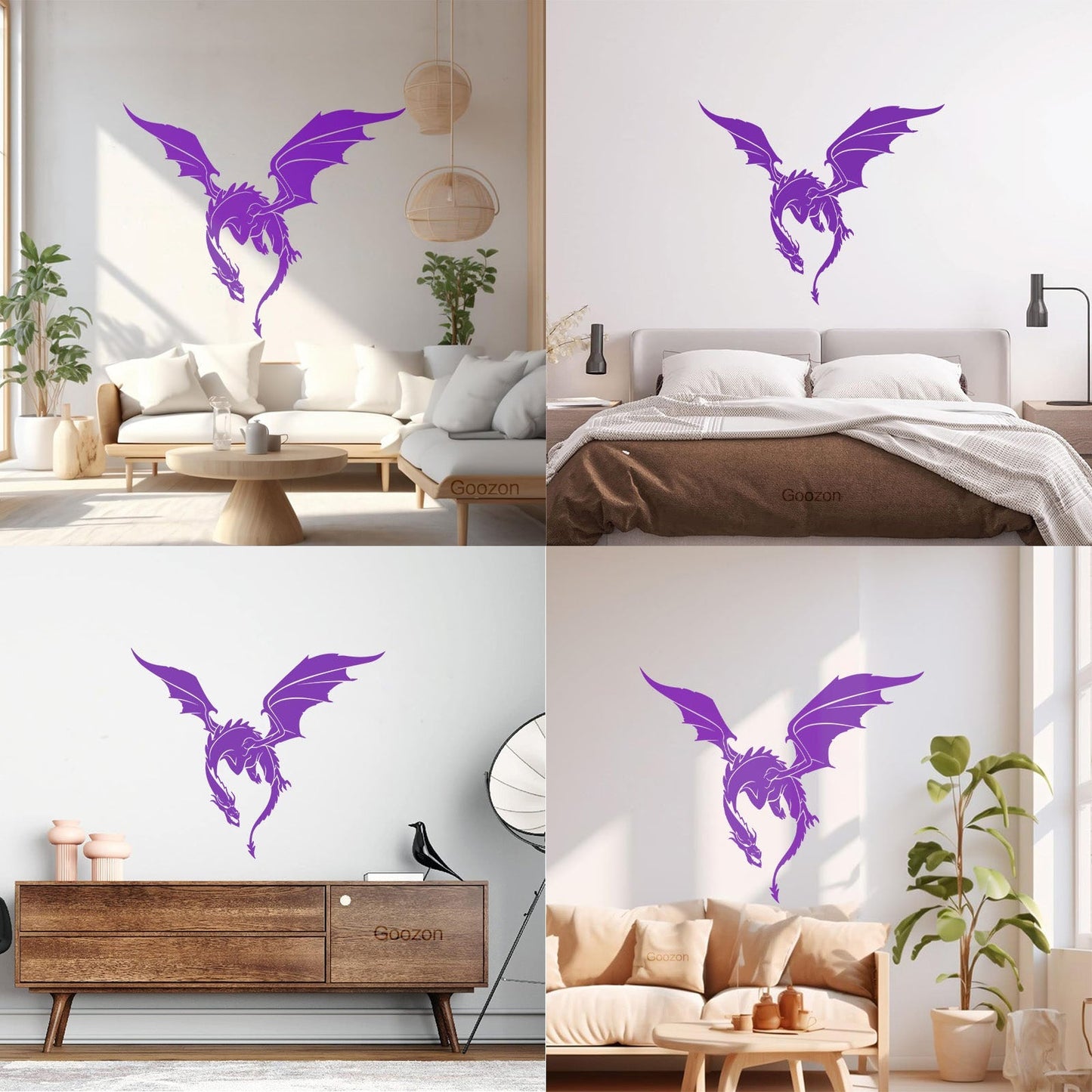 Wall Stickers Paster Paper Dragon Fantasy Beast Monster Fairy Tale Car Body Decoration