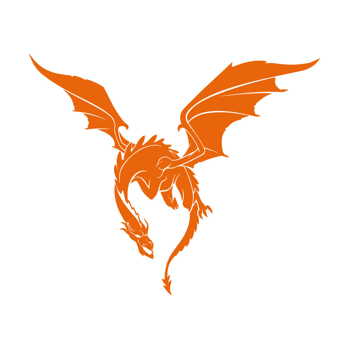 Wall Stickers Paster Paper Dragon Fantasy Beast Monster Fairy Tale Car Body Decoration