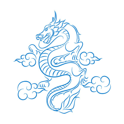 Wall Vinyl Sticker Decor Dragon Fantasy Children'S Kids Tale Window Decals