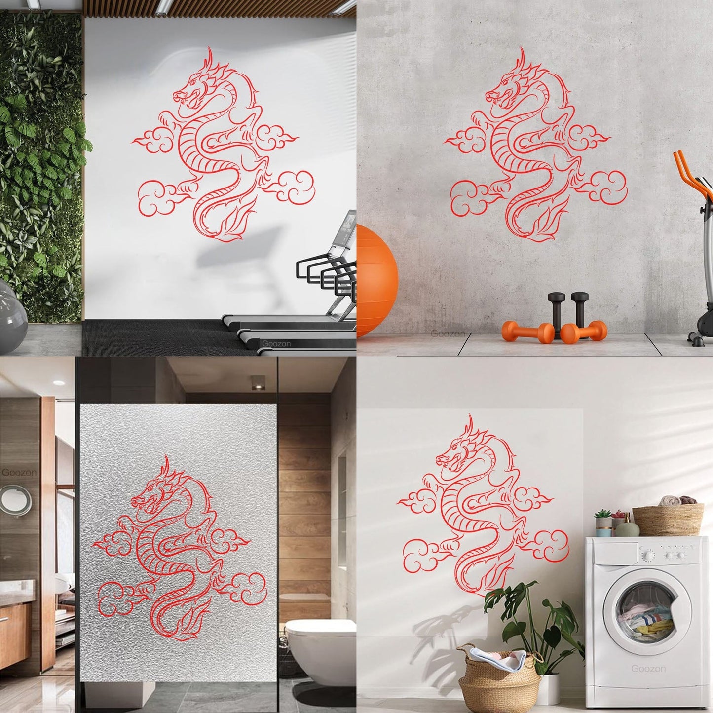 Wall Vinyl Sticker Decor Dragon Fantasy Children'S Kids Tale Window Decals