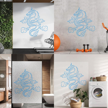 Wall Vinyl Sticker Decor Dragon Fantasy Children'S Kids Tale Window Decals