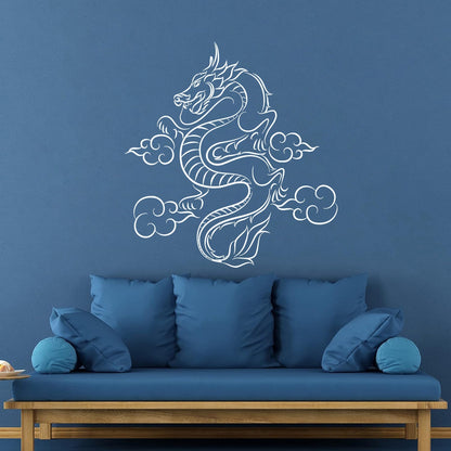 Wall Vinyl Sticker Decor Dragon Fantasy Children'S Kids Tale Window Decals