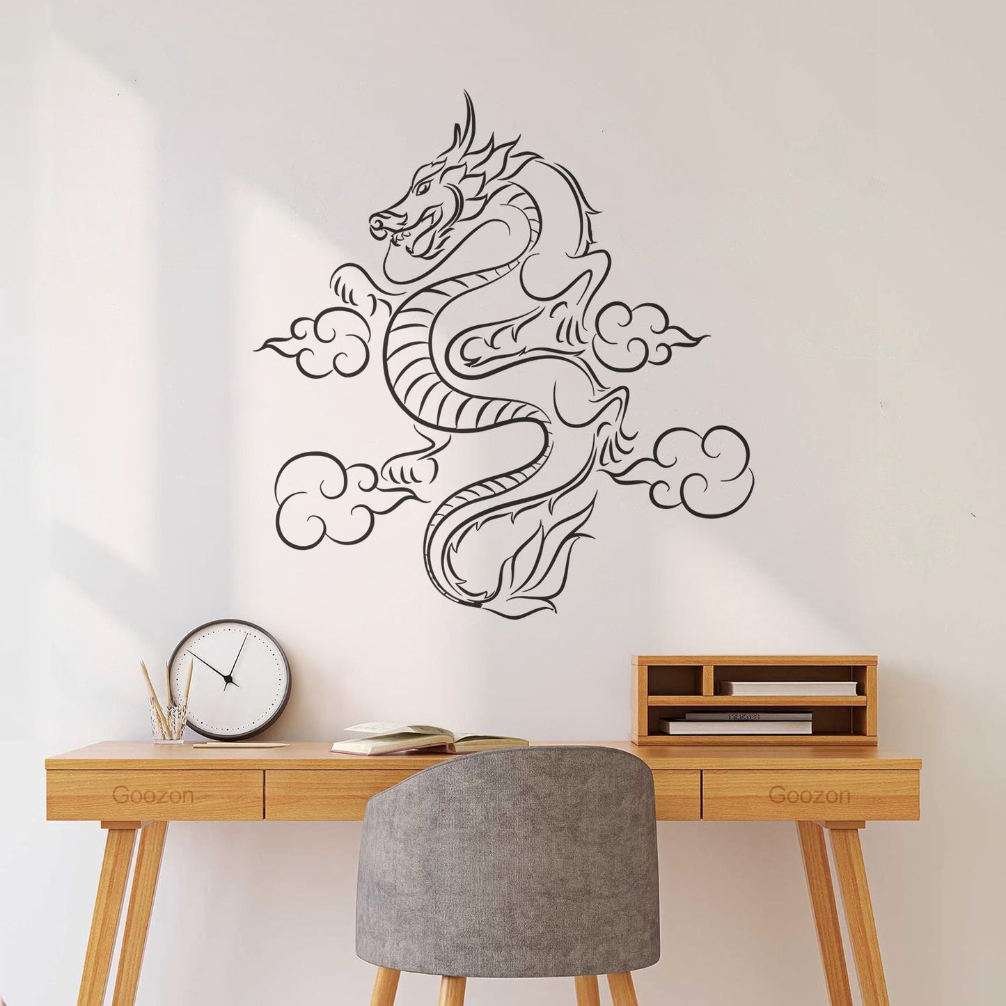 Wall Vinyl Sticker Decor Dragon Fantasy Children'S Kids Tale Window Decals