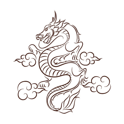 Wall Vinyl Sticker Decor Dragon Fantasy Children'S Kids Tale Window Decals