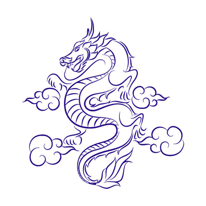 Wall Vinyl Sticker Decor Dragon Fantasy Children'S Kids Tale Window Decals