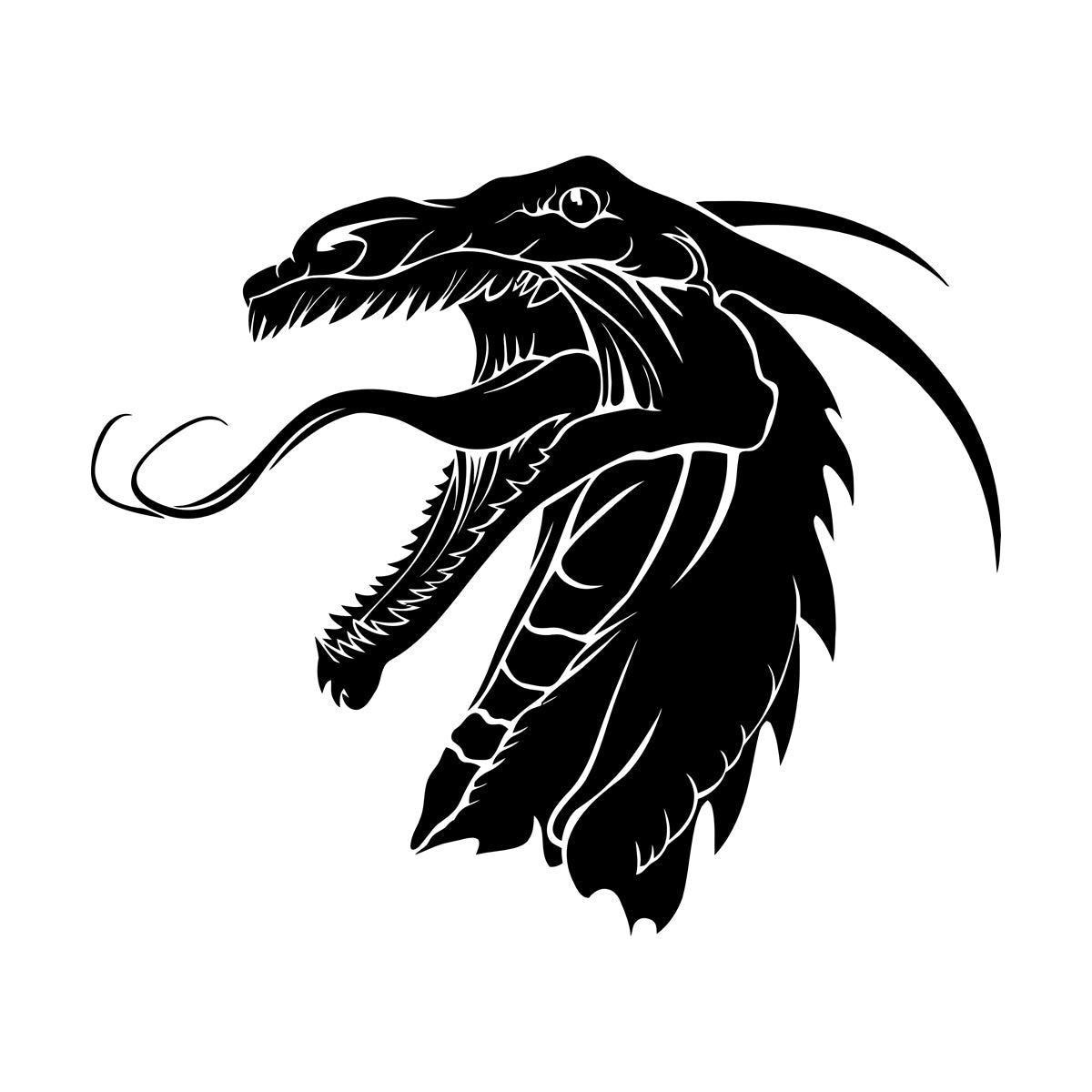 Dragon Fantasy Myth Children'S Kids Fine Carving Stickers Glass Stickers